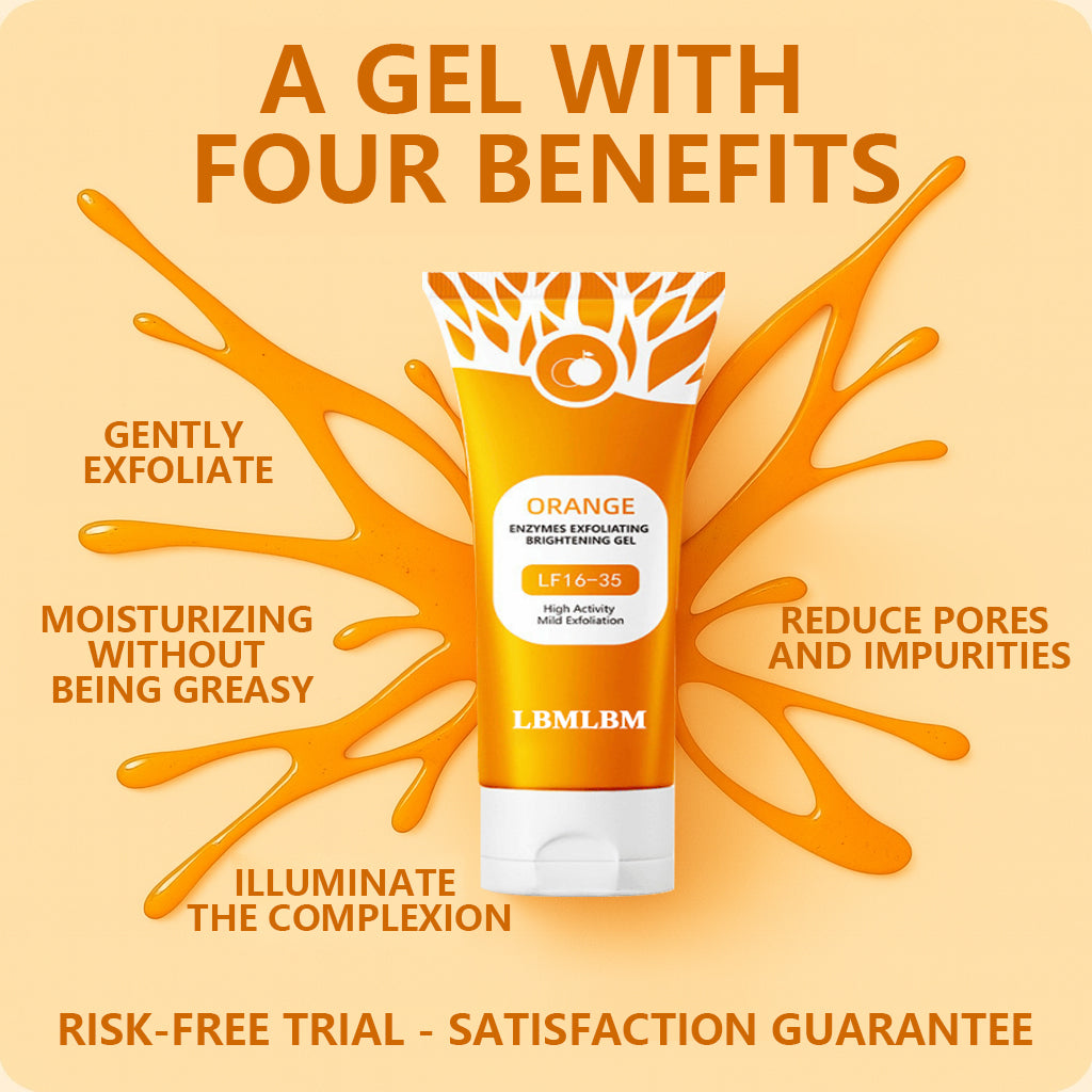 💥Flash Deal💥LBMLBM® Orange Enzyme Exfoliating Gel Goodbye Dark Spots & Roughness
