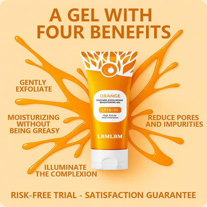 💥Flash Deal💥LBMLBM® Orange Enzyme Exfoliating Gel Goodbye Dark Spots & Roughness