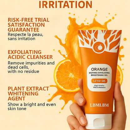 💥Flash Deal💥LBMLBM® Orange Enzyme Exfoliating Gel Goodbye Dark Spots & Roughness